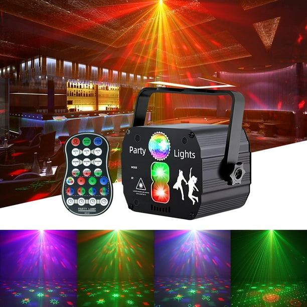 Luces de fiesta de discoteca, lámpara de fiesta activada por sonido, luces de escenario para fiestas en casa, bares, cumpleaños, clubes, carga USB