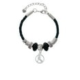 thumbnail image 2 of Delight Jewelry Field Hockey Player Silhouette in 1/2'' Disc Middle Sister Celtic Knot Leather Bead Bracelet, 7"+2" Extender, 2 of 4