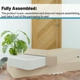 thumbnail image 6 of Continental Sleep, 8" Queen Fold High Profile Wood Box Spring for Mattress, White, 6 of 6