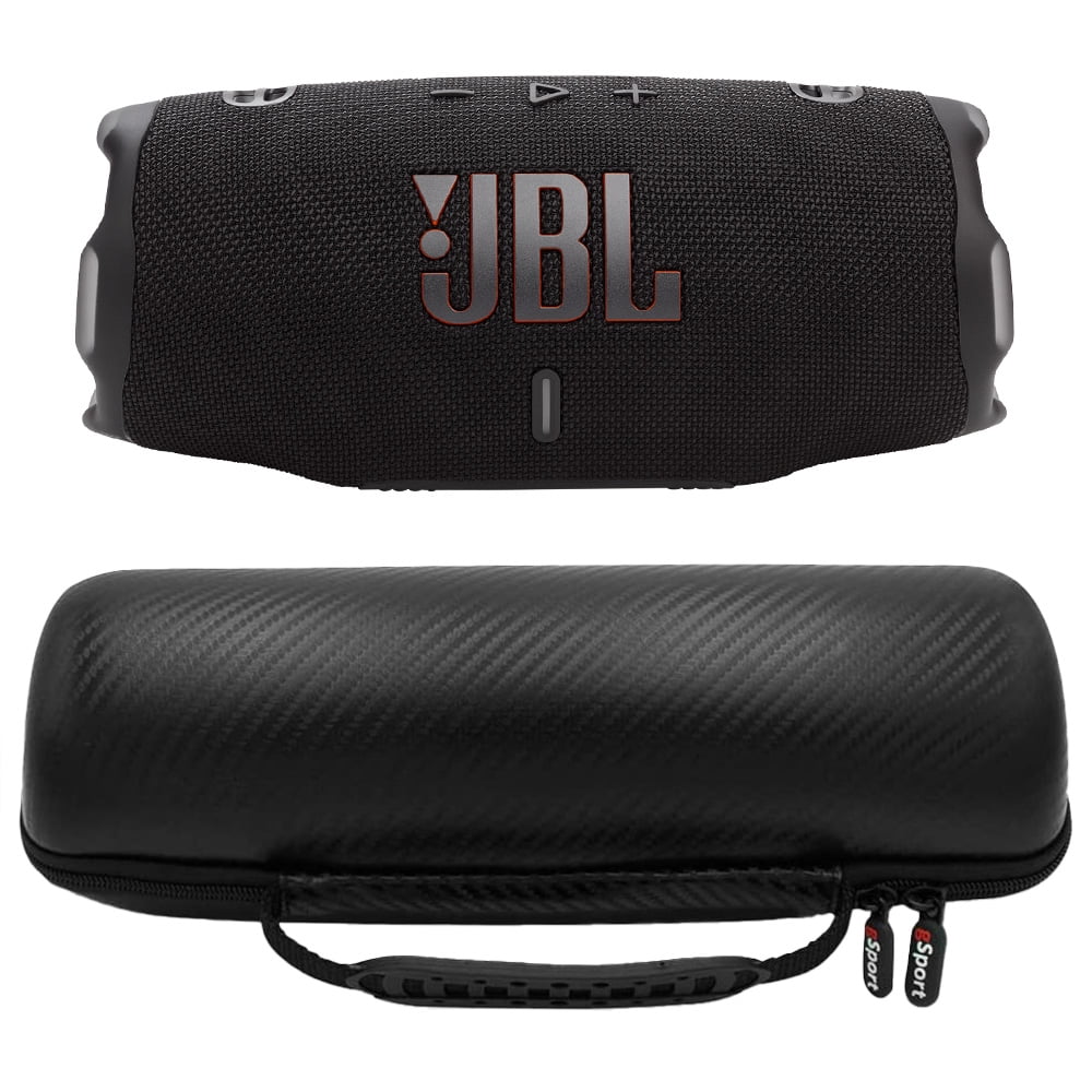 JBL Charge 5 Waterproof Portable Bluetooth Speaker, Black and Blue