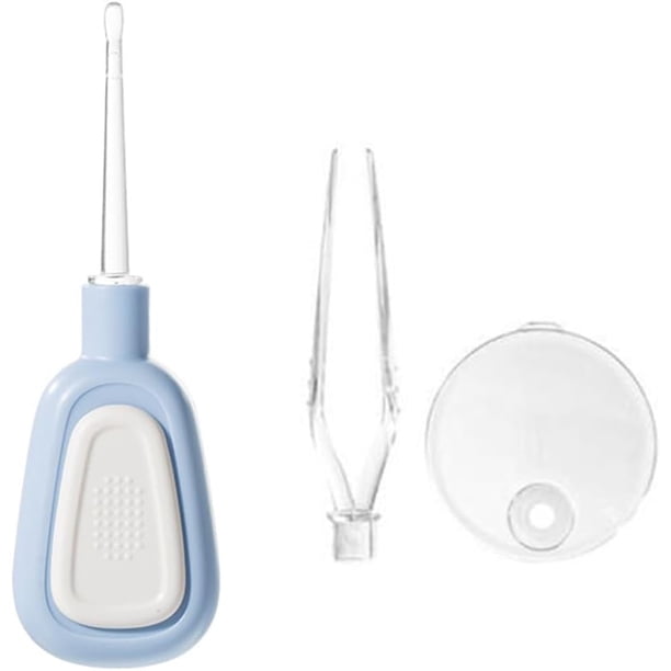 Kit de eliminación de cerumen con luz LED, herramientas de limpieza de oídos con lupa extraíble, removedor de cerumen de silicona supersuave portátil para adultos y niños con pinzas (D)