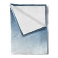 thumbnail image 2 of Mountain Soft Flannel Fleece Blanket, Foggy Scenic Morning in Rock Mountain Region in Northern Hiking Climbing Ice Photo, Cozy Plush for Indoor and Outdoor Use, 50" x 60", Pale Blue, by Ambesonne, 2 of 5