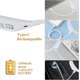 thumbnail image 4 of Lampe de Lecture LED Flexible,Lampe de Nuit Autour de Cou Mains Libres avec 3 Niveaux de Luminosit,Lampe de Livre Rechargeable pour La Lecture de Lit, 4 of 5