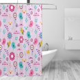 thumbnail image 3 of YFYANG Waterproof Bathroom Shower Curtain, Retro Spring Nature Pattern Shower Curtain Set with Hooks, Home Bathroom Tub Decor - 72 "x72", Iron Hooks, 3 of 6