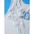 thumbnail image 5 of iEFiEL Big Girls Sequins Ballet Dance Dress Flowers Lace Latin Dance Costume, 5 of 7
