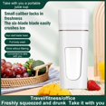thumbnail image 1 of Licuadora portátil de 350 ml, minilicuadora eléctrica, exprimidor de frutas y verduras, para cocina, fitness y viajes, color blanco, 1 of 8