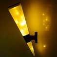 thumbnail image 4 of Rawiri 2 juegos de lámpara solar impermeable para exteriores, luz de pared inalámbrica, iluminación decorativa, luz blanca cálida y lámpara de pie decorativa para jardín brillante, terraza, 4 of 5