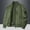 Green, variant on Xysaqa Men's Full Zip Bomber Jacket Fall Winter Windbreaker Casual Cotton Warm Thicken Military Jacket Outwear with Multi Pockets M-4XL（Available in Big & Tall) Gray