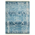 thumbnail image 3 of Rugsotic Carpets Machine Woven Crossweave Area Rugs - 2'X3'10'', Rectangle,Blue,Classic Oriental Traditional , Low Pile Machine Made Area Rugs For Living Room, Bed Room (M00078), 3 of 5