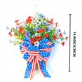 thumbnail image 4 of Cesta de Flores del Día Patriótico, Decoración para Puerta de Entrada, Día de la Independencia, 4 de Julio, para Interior, Exterior, Rojo, , Azul, 4 of 5