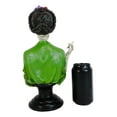 thumbnail image 5 of Mexican Painter Smoking Lady Frieda Skeleton Portrait Bust Day Of Dead Statue, 5 of 5