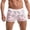 Pink, variant on Mens Swim Trunks Quick Dry Beach Shorts All Over Print Flat Leg Swimwear Summer Bathing Suits Pink L