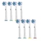 thumbnail image 1 of Cabezales de cepillo dental TL-2710 en ángulo para Oral-B, paquete de 8, cerdas de nylon y ABS, blanco y azul, para adultos, tamaño compacto., 1 of 6