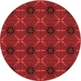 thumbnail image 1 of Ahgly Company Machine Washable Indoor Round Transitional Red Area Rugs, 3' Round, 1 of 7