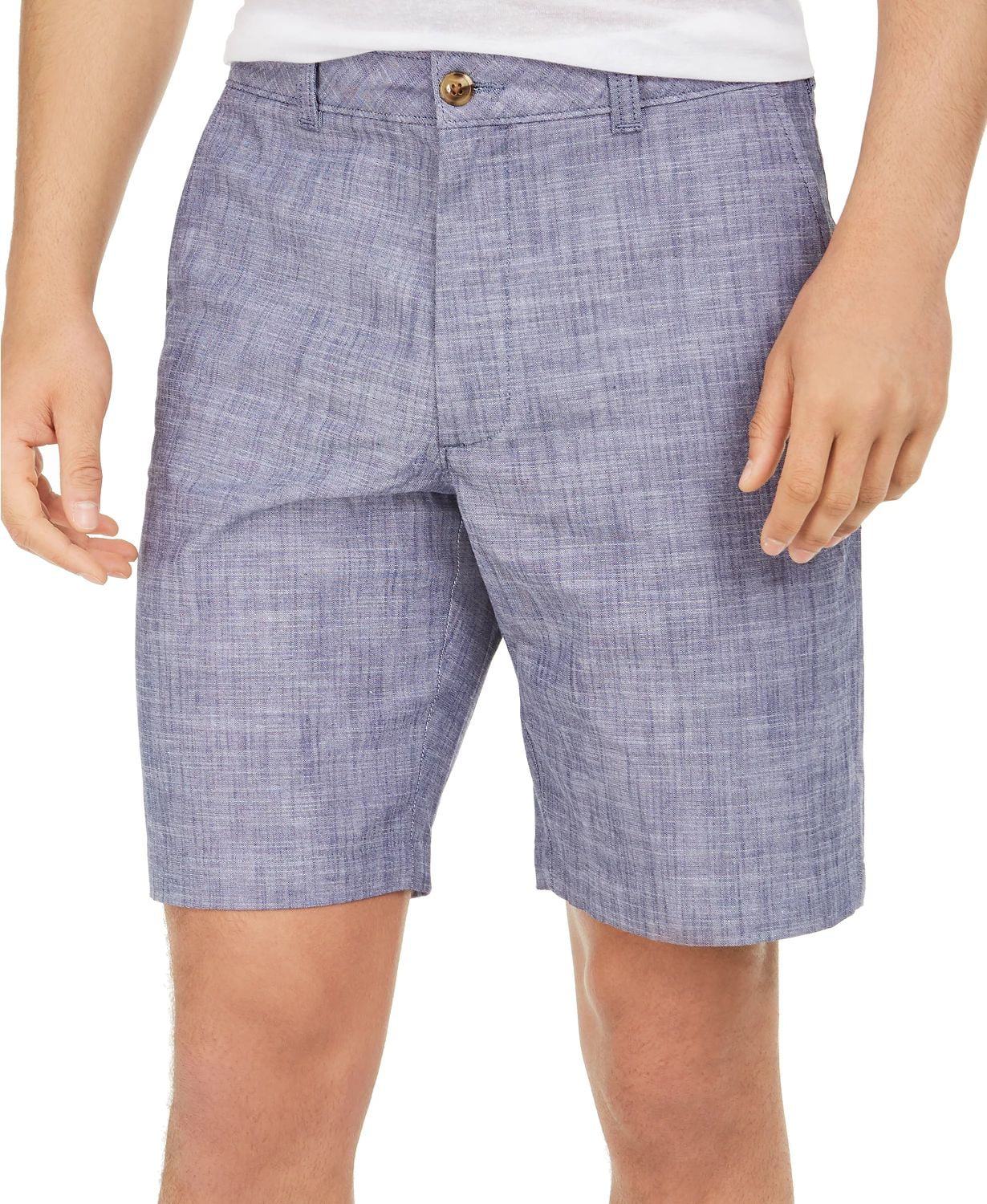 Blue Size 32 NEW CLUB ROOM Men's Classic Chambray Casual Shorts 