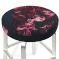 thumbnail image 3 of Susaid Mesmerizing Pink Jellyfish Print Elastic Bar Stool Cover Personalized Washable Stool Cover for Barbershop Home Bar Kitchen-13 inch, 3 of 7