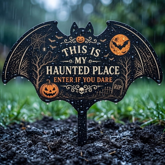 Halloween Decoration Indoor Outdoor Clearance Under $5.00! Thanksgiving Fall Decorations for Home, Halloween Iron Shaped Stake Decoration