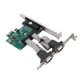 thumbnail image 2 of ST36 PCI-E a 2 puertos serie + 1 puerto paralelo Adaptador de tarjeta combinada Convertidor Tarjeta vertical, 2 of 8