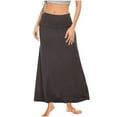thumbnail image 2 of abtuhar Womens Maxi Skirt,Skirts for Women,Ladies' Leisure High Waist Wrap Skirt A-line Half Body Skirts Brown XL, 2 of 4