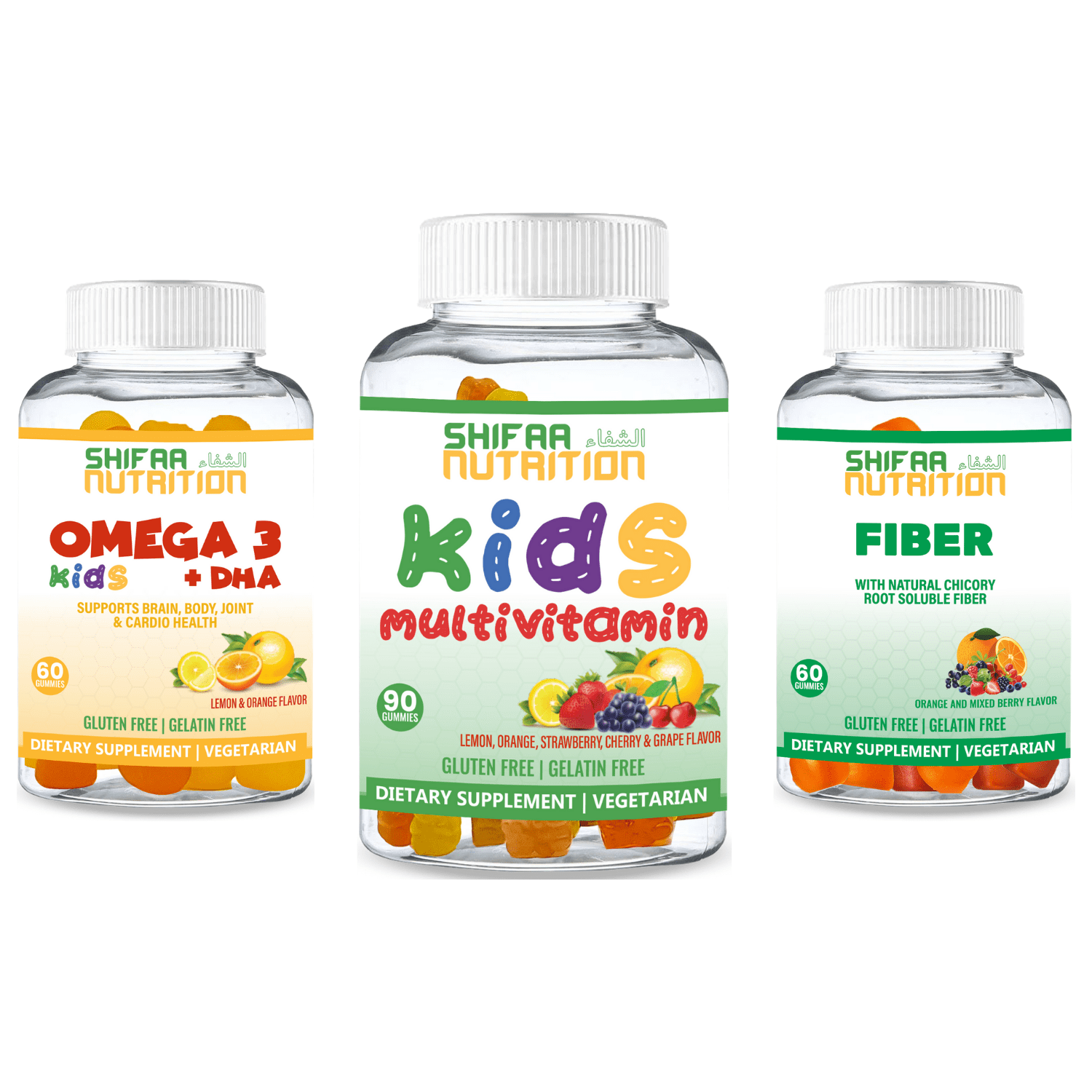 SHIFAA NUTRITION Halal Vitamins Kids Bundle Pack 03 Contains 1