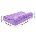 thumbnail image 3 of TPE Without Pressing Pillow Gel Relieved Skin -Friendly Grid Core Pillow Core Pillow Silicone Bonding Cervical Spine Pillow Deep Sleep Pillow (No Pillowcase,25x30x10cm), 3 of 8