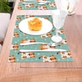 thumbnail image 5 of XMXT Woven Placemats Set of 1, Cute Cartoon Tiger Stain Resistant Table Runner Anti-Skid Place Mats for Dining Table, 12 x 18 inches, 5 of 6