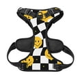thumbnail image 2 of No Pull Dog Harness For X-Large Dogs Easy Walk Dog Vest Adjustable Collars Harnesses & Leashes Set Breathable Oxford Outdoor Walking Safety Reflective Strip Funny Melt Smile Faces Geometry Pattern, 2 of 9