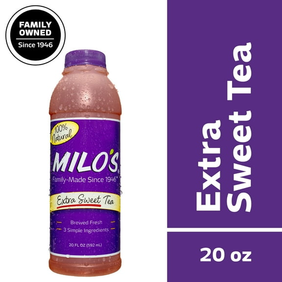 Milo's Extra Sweet Iced Tea 20 fl oz single serve-Pack Of 2
