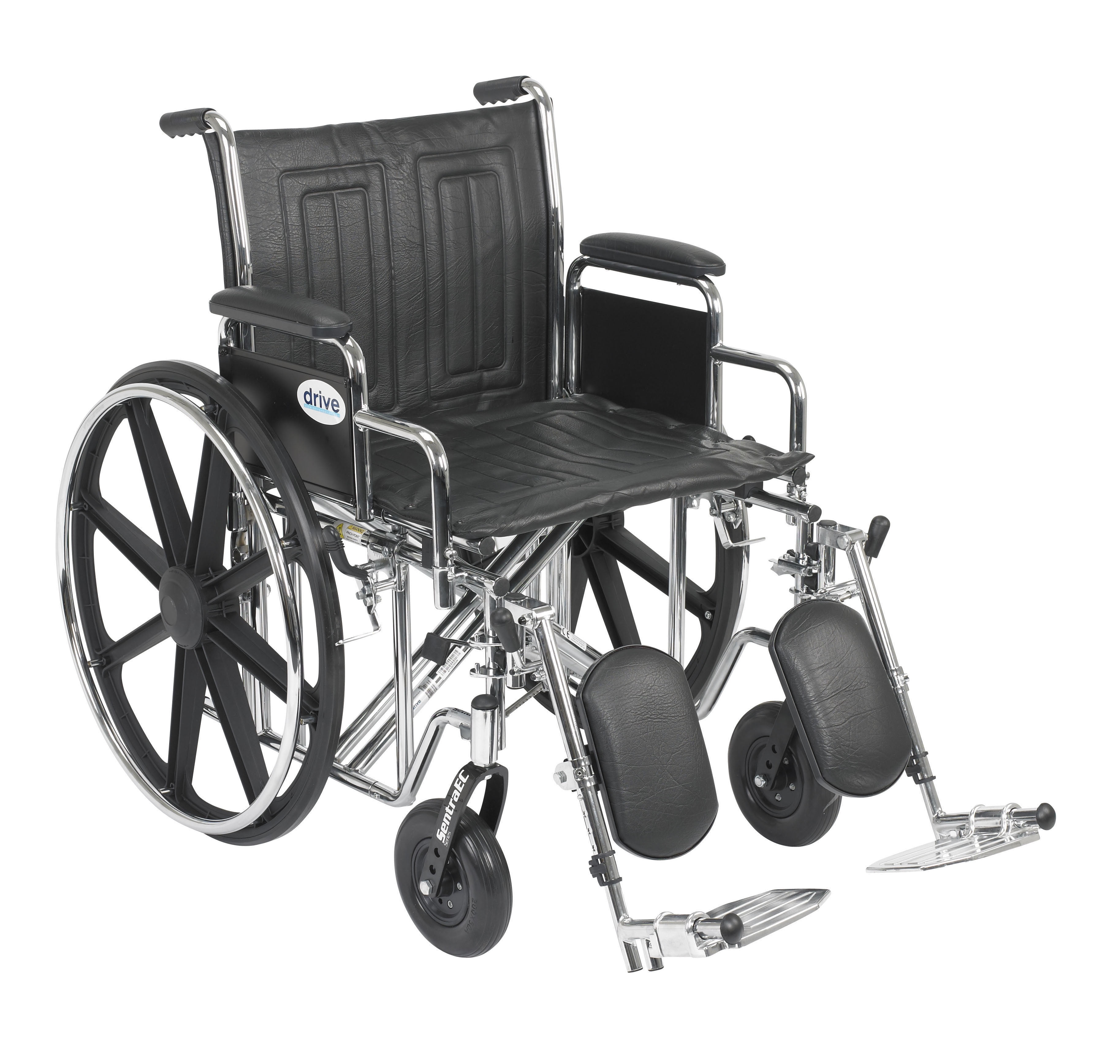 Drive Medical Sentra EC Heavy Duty Wheelchair, Detachable Desk Arms