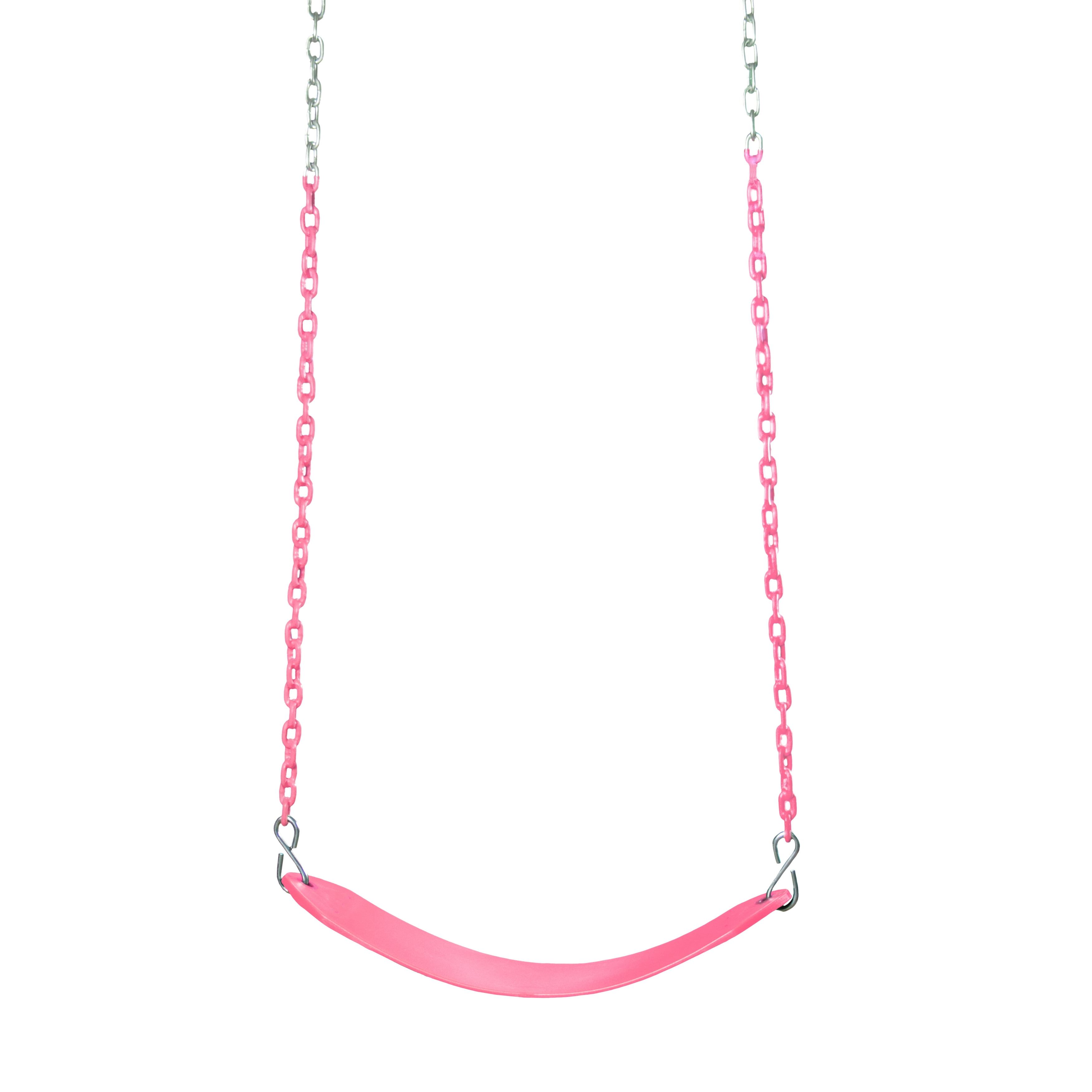 Swing-N-Slide Pink Swing Seat with Pinch-free Coated Chains
