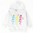 thumbnail image 6 of Three Skeletons Dancing Neon - Toddler Hoodie, 6 of 8