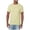 Yellow, variant on Mens Quick Dry Textured Crew Neck T-Shirt - Breathable Moisture Wicking Slim Fit Polyester Tee for Casual Gym Workout Yellow,Size L