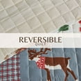 thumbnail image 4 of Cheerful Holiday Reversible Full / Queen Quilt Set with Shams (Cozy Maple), 4 of 6