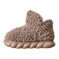 thumbnail image 1 of Zapatillas Altas De Invierno Para El Hogar, Zapatillas De Felpa Para Niñas Y Niños De 42 A 43, Color Marrón, 1 of 8