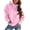 Pink, variant on CIENVNSTG Women's Long Sleeve Pullover Hoodies Solid Color with Pocket Oversized Trendy Design 2026 Spring Fall Outfits for Daily Relaxation and Casual Social Occasions Green M