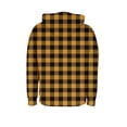 thumbnail image 4 of Fall Flannel Plaid Shirt for Women, Zipper Drawstring Hooded Long Sleeves Jackets, Causal Comfy Daily Blouses with Pockets, 4 of 8