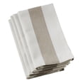 thumbnail image 1 of SARO 8024.T20S Serviettes Carrées en Coton de 20 Po avec Motif à Rayures Taupe - Ensemble de 4, 1 of 4