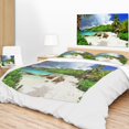 thumbnail image 2 of DESIGN ART Designart 'Seychelles Islands Wide Panorama' Landscape Fleece Throw Blanket, 2 of 5