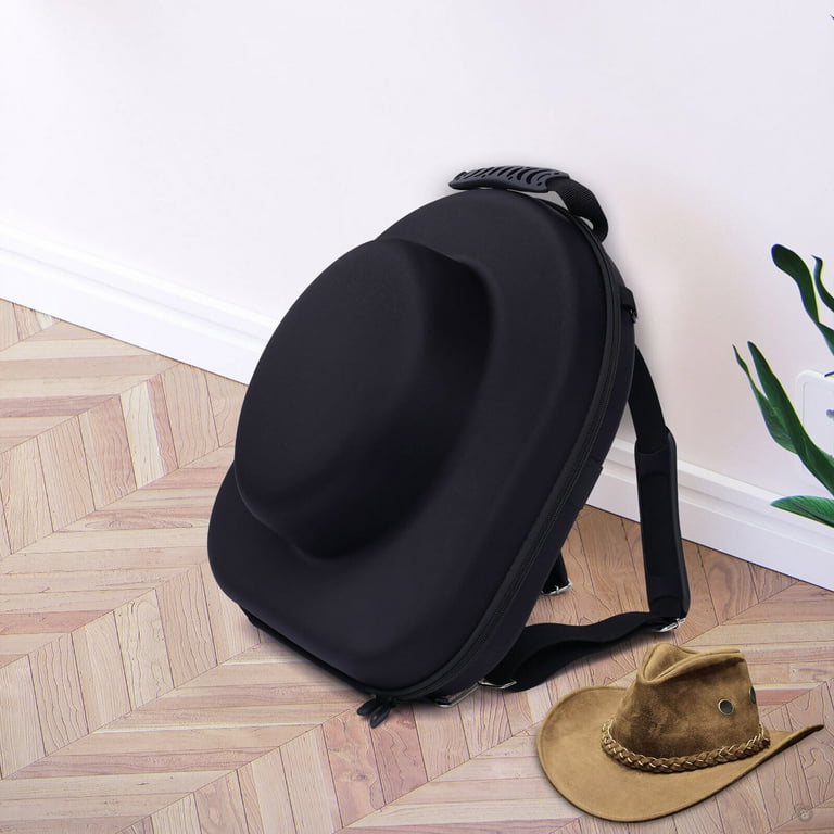 MIDUO Hat Box Case Black For Travel Cowboy Bucker Hat Carrier 
