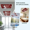 thumbnail image 6 of 1 Pack Christmas Snowman Fluorescent Light Covers for Ceiling Lights Snowflake Berry Red Black Buffalo Plaid Magnetic Ceiling Light Covers Overhead Light Filters for Office Classroom Home, 6 of 9