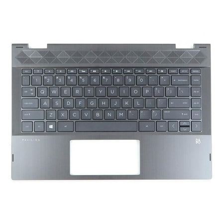 HP Pavilion 14-CD 14T-CD Laptop Backlit Keyboard Palmrest Assy Silver L18946-001 Laptop Palmrest Touchpad Assembly