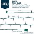 thumbnail image 4 of Cadena de luces Joiedomi Pink Christmas 200 T5 13 m para interiores y exteriores, 4 of 6