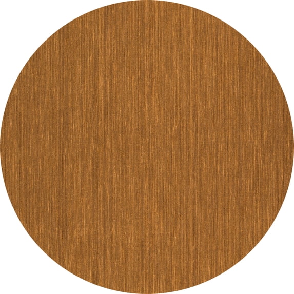 Ahgly Company Indoor Round Abstract Orange Contemporary Area Rugs, 5' Round