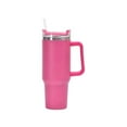 thumbnail image 6 of Dasoch 40 oz Tumbler with Handle and Straw -stainless steel vacuum insulated tumbler with lid and straw for water, iced tea or coffee, glossy-Pink, 6 of 7