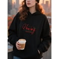 thumbnail image 4 of Funny Winter Christmas Hoodie for Men Women, Holiday Pullover Hooded Sweatshirt, Cozy Cotton Poly Blend, Funny Winter Xmas Gift Outfit, 4 of 5