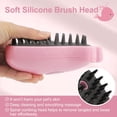 thumbnail image 3 of Cat Steam Brush, 3 in 1 Cat Steamy Brush, Silicone Massage Grooming Brush, Self cleaning Brush with USB Rechargeable, Pet Hair Cleaning Brush Comb for Cats Dogs (Pink Whale), 3 of 7