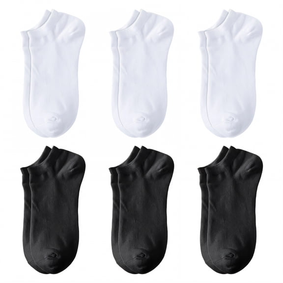 TELOLY 6Pairs Ankle Socks Men,Size 42-48 Athletic Socks,Large Size Mens No Show Socks,Combination1