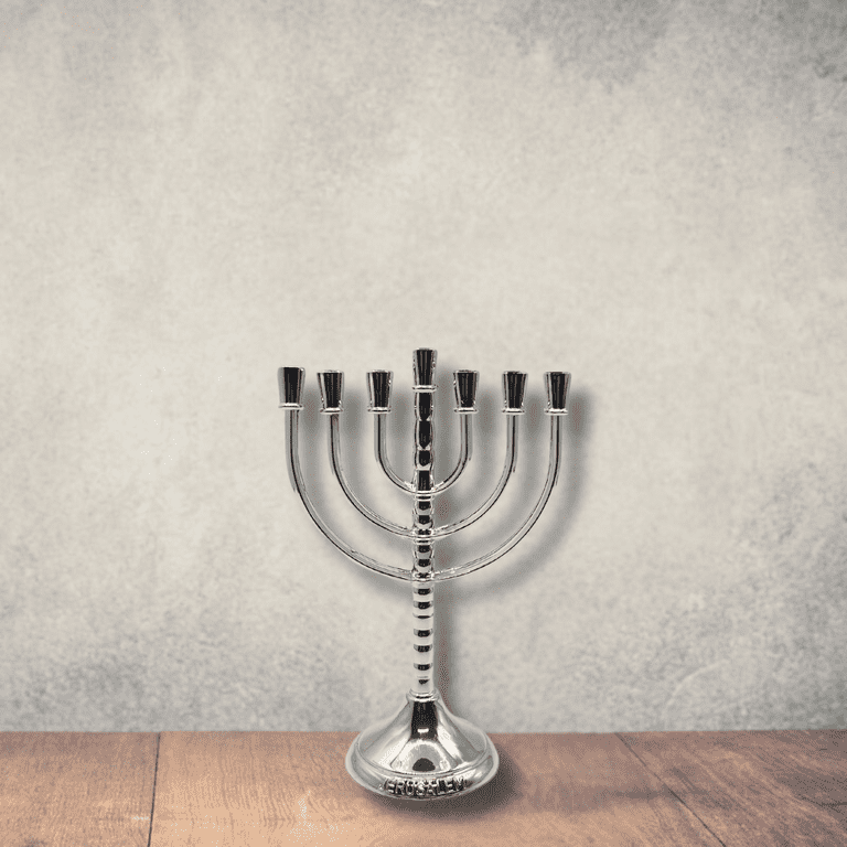 3 Arches USA Silver-Plated 7-Branch Menorah photo 5