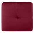 thumbnail image 4 of Contemporary Home Living Nailhead Trim Upholstered Tufted Ottoman - 23" - Red, 4 of 4