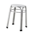 thumbnail image 2 of Luzkey Metal Stool Classroom Nonslip Diameter 29cm Easy Clean Practical Round Stackable Stool for Indoor Outdoor Dining Room Kitchen 29cmx55cm, 2 of 8